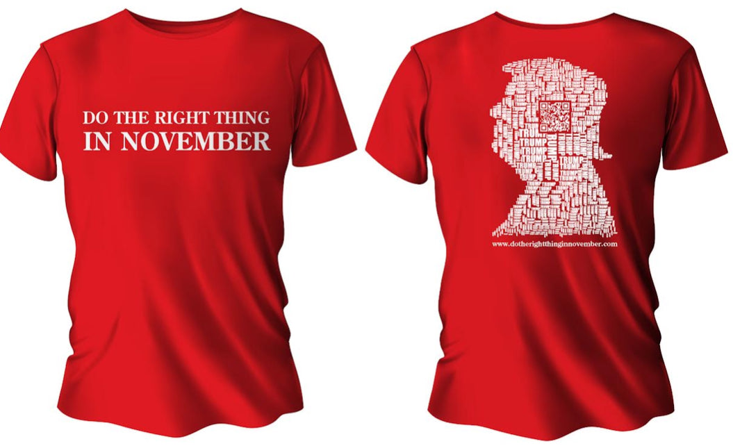 Do the Right Thing in November - Crew Neck T-Shirt